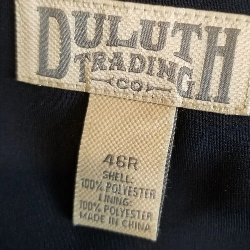 Duluth Trading Co Mens Navy Blue Blazer Size 46R Suit Jacket Business Formal